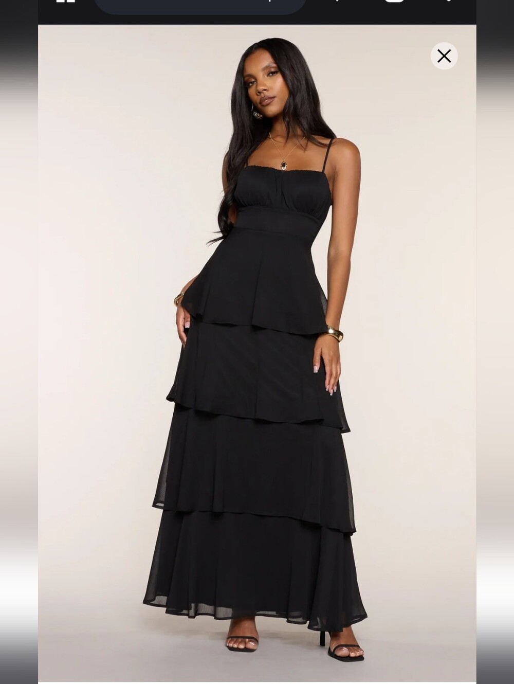 Windsor Evening Soirée Chiffon Maxi Dress
